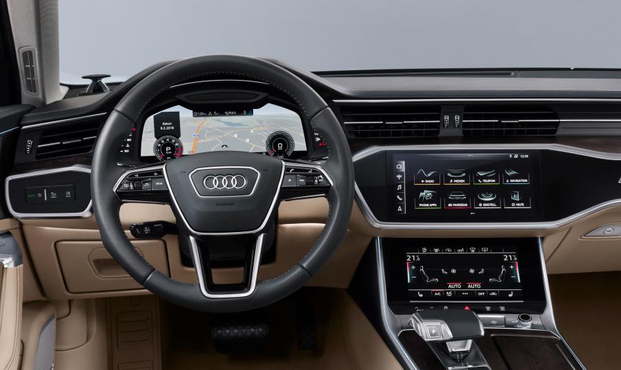 Панель приборов Audi A6 50 TDI Quattro (C8) 2018 года  (WW) (фото 25 из 40)